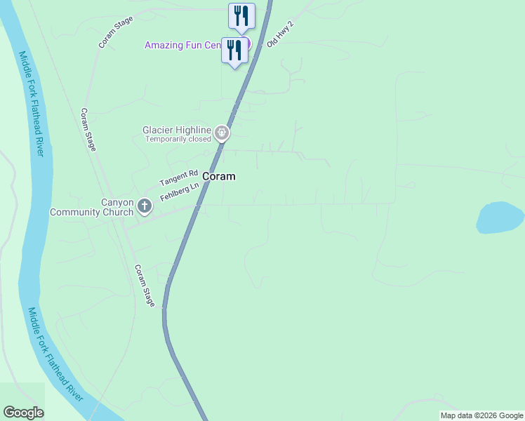 map of restaurants, bars, coffee shops, grocery stores, and more near 239 Seville Lane in Coram