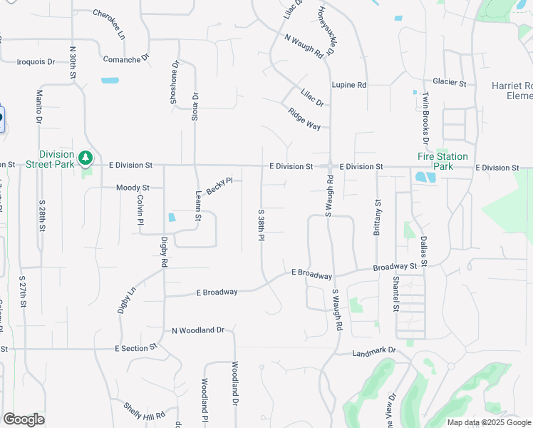 map of restaurants, bars, coffee shops, grocery stores, and more near 3809 Ridge Court in Mount Vernon