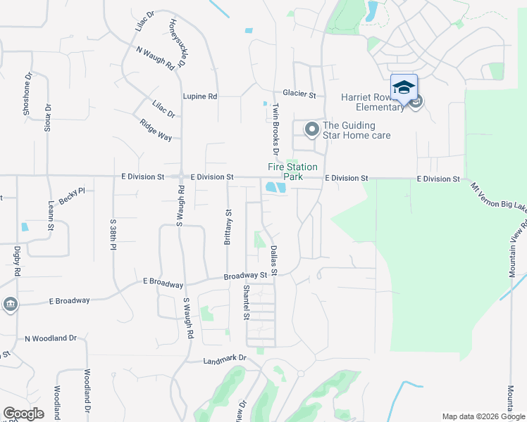 map of restaurants, bars, coffee shops, grocery stores, and more near 160 Dallas Street in Mount Vernon