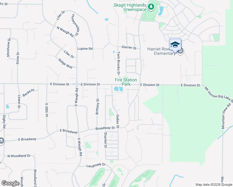 map of restaurants, bars, coffee shops, grocery stores, and more near 160 Dallas Street in Mount Vernon