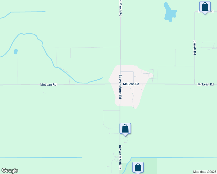 map of restaurants, bars, coffee shops, grocery stores, and more near 15884 McLean Road in Mount Vernon