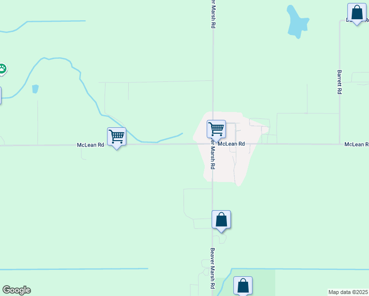 map of restaurants, bars, coffee shops, grocery stores, and more near 15884 McLean Road in Mount Vernon