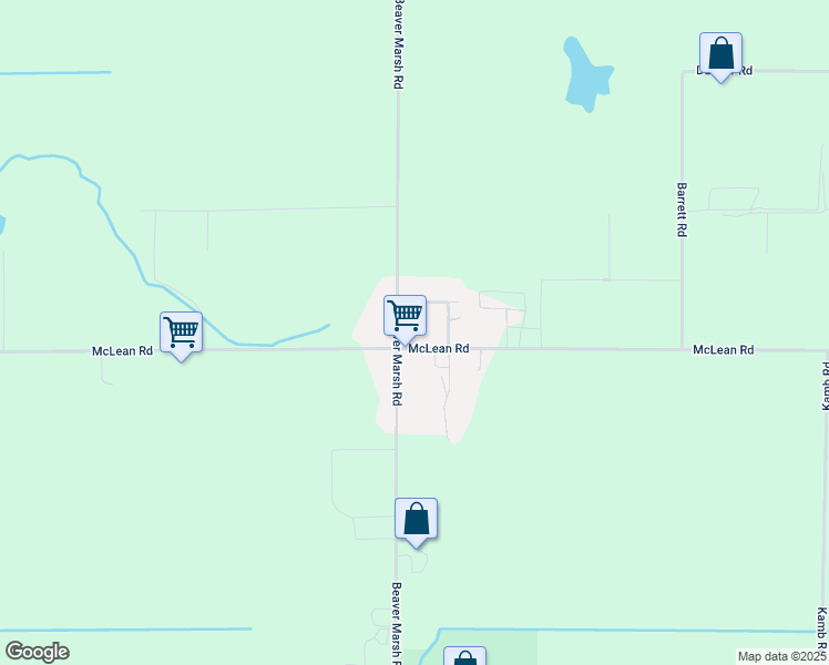 map of restaurants, bars, coffee shops, grocery stores, and more near 16035 McLean Road in Mount Vernon