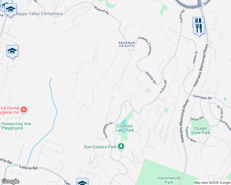 map of restaurants, bars, coffee shops, grocery stores, and more near in Victoria