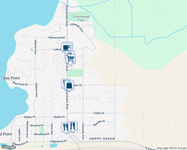 map of restaurants, bars, coffee shops, grocery stores, and more near in Whitefish