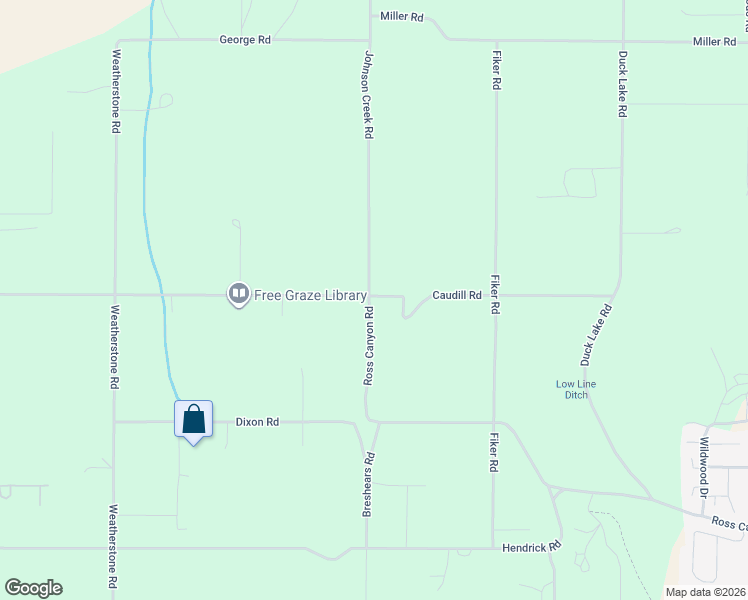 map of restaurants, bars, coffee shops, grocery stores, and more near 7 Caudill Road in Omak