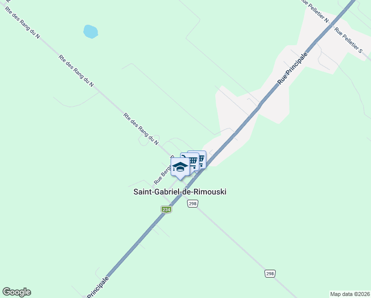 map of restaurants, bars, coffee shops, grocery stores, and more near 24 Rue des Cèdres in Saint-Gabriel-de-Rimouski
