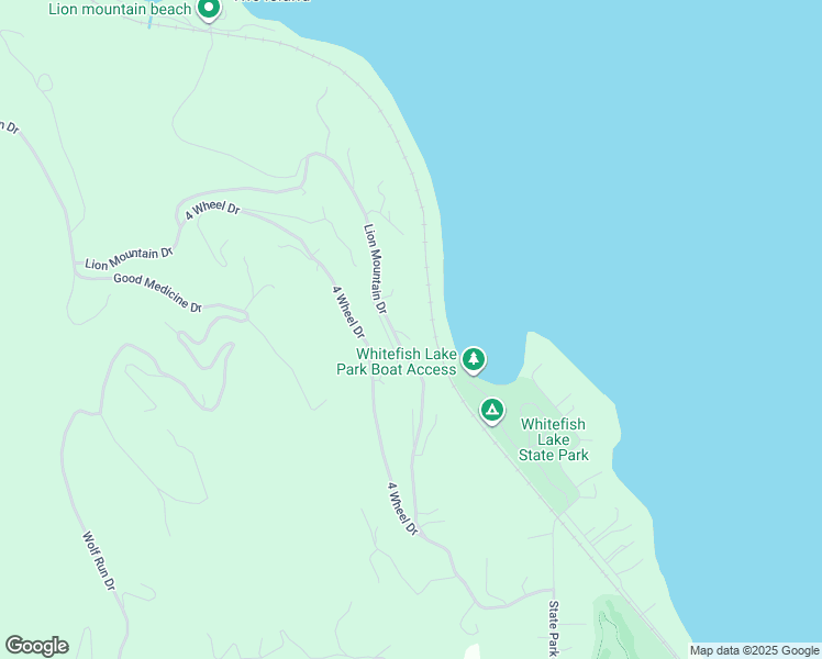 map of restaurants, bars, coffee shops, grocery stores, and more near 1375 Lion Mountain Drive in Whitefish