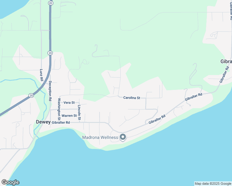 map of restaurants, bars, coffee shops, grocery stores, and more near 14920 Hoxie Lane in Anacortes