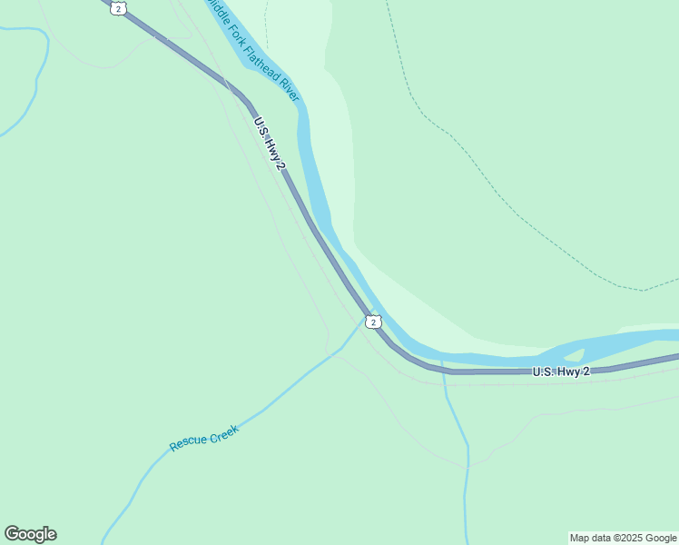 map of restaurants, bars, coffee shops, grocery stores, and more near U.S. Route 2 in West Glacier