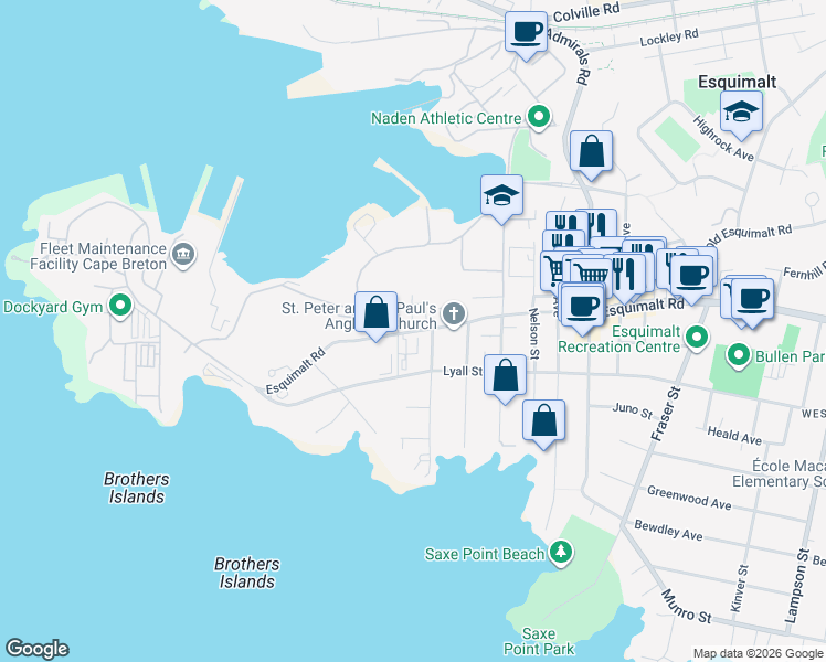 map of restaurants, bars, coffee shops, grocery stores, and more near in Capital