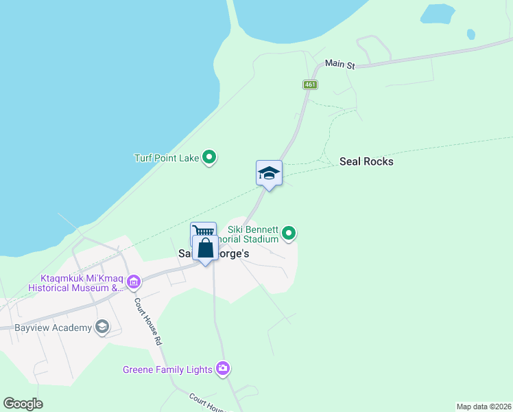 map of restaurants, bars, coffee shops, grocery stores, and more near Newfoundland and Labrador 461 in Barachois Brook