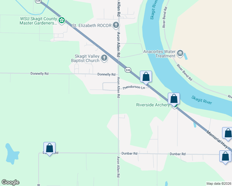 map of restaurants, bars, coffee shops, grocery stores, and more near 14612 Avon Allen Road in Mount Vernon