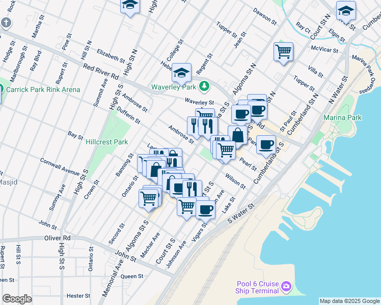 96 Algoma Street South, Thunder Bay ON Walk Score