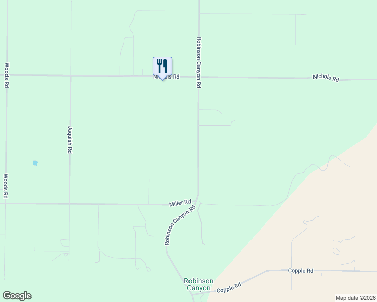 map of restaurants, bars, coffee shops, grocery stores, and more near 129 Robinson Canyon Road in Omak