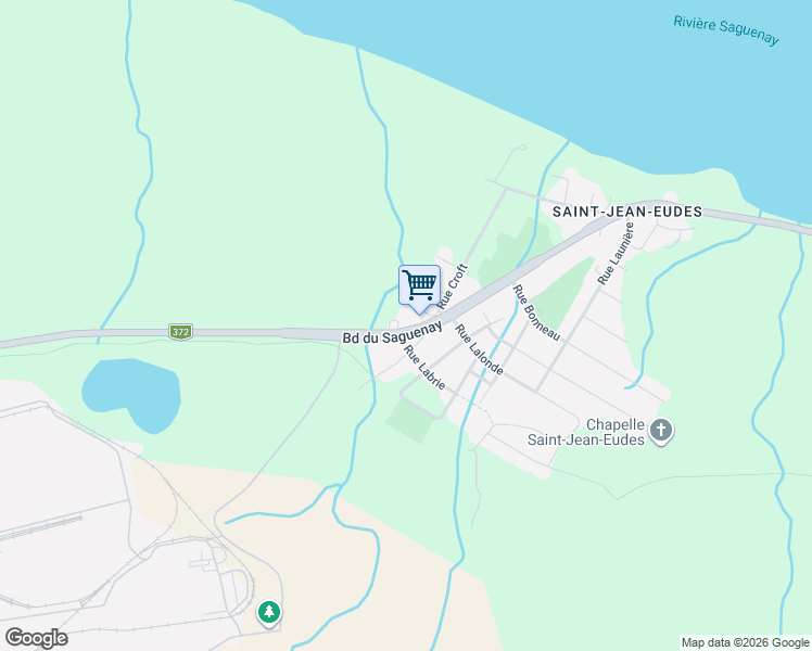 map of restaurants, bars, coffee shops, grocery stores, and more near 2258 Boulevard du Saguenay in Saguenay