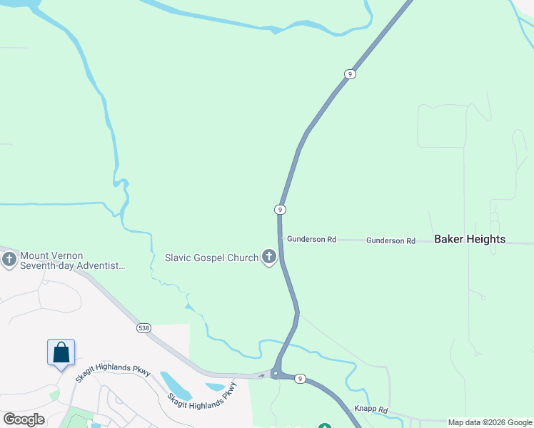 map of restaurants, bars, coffee shops, grocery stores, and more near 14390 Washington 9 in Mount Vernon