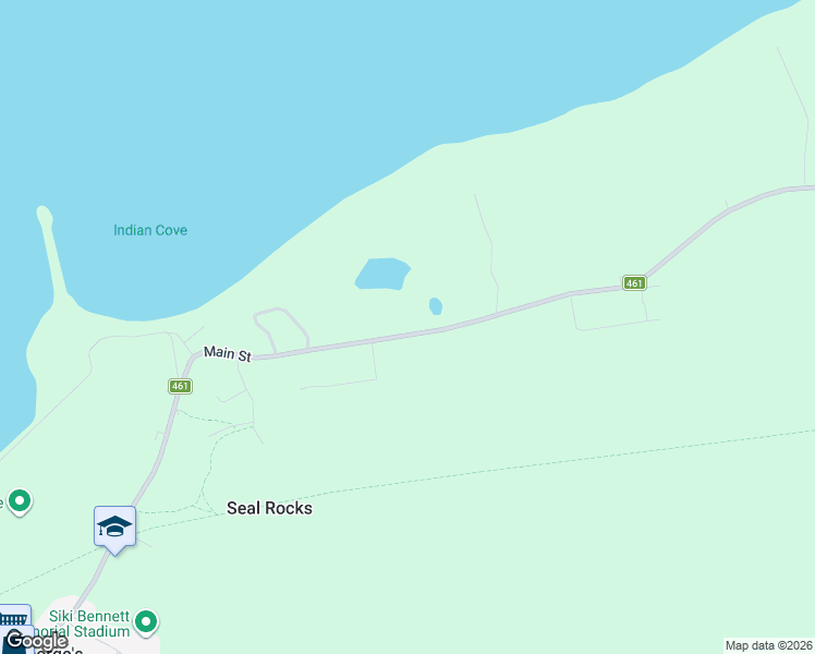 map of restaurants, bars, coffee shops, grocery stores, and more near 26 Main Street in Barachois Brook