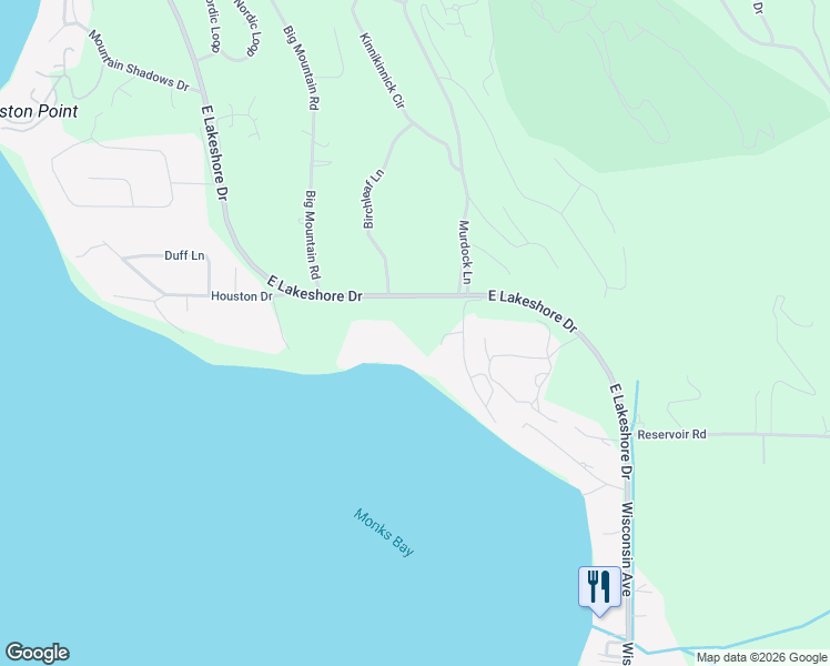 map of restaurants, bars, coffee shops, grocery stores, and more near 1930 E Lakeshore Dr in Whitefish