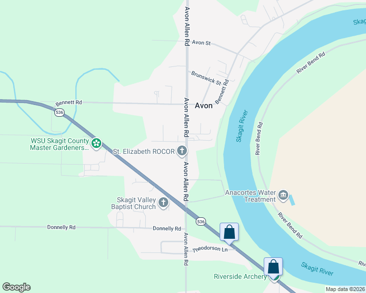 map of restaurants, bars, coffee shops, grocery stores, and more near 14206 Avon Allen Road in Mount Vernon