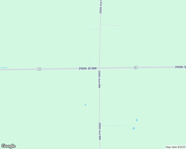 map of restaurants, bars, coffee shops, grocery stores, and more near 20035 390th Street Northwest in Strandquist