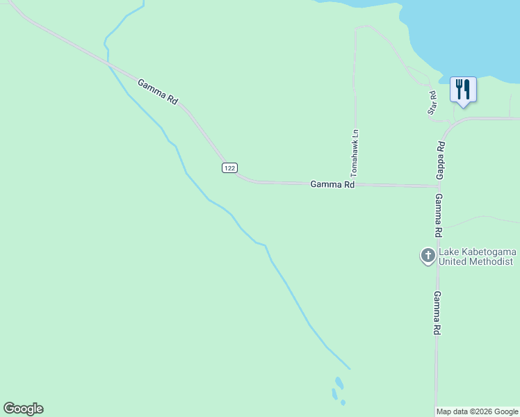 map of restaurants, bars, coffee shops, grocery stores, and more near 9951 Gamma Road in Ray