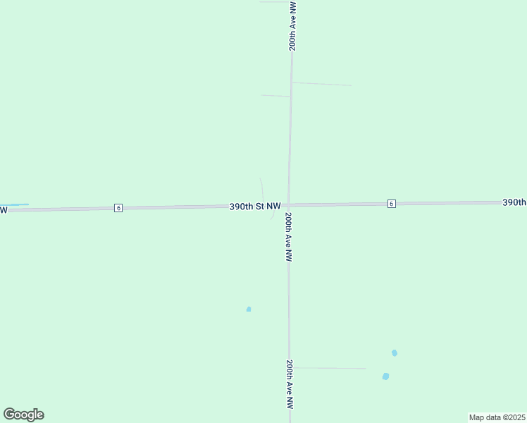 map of restaurants, bars, coffee shops, grocery stores, and more near 20035 390th Street Northwest in Strandquist