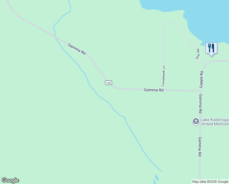 map of restaurants, bars, coffee shops, grocery stores, and more near 9951 Gamma Road in Ray