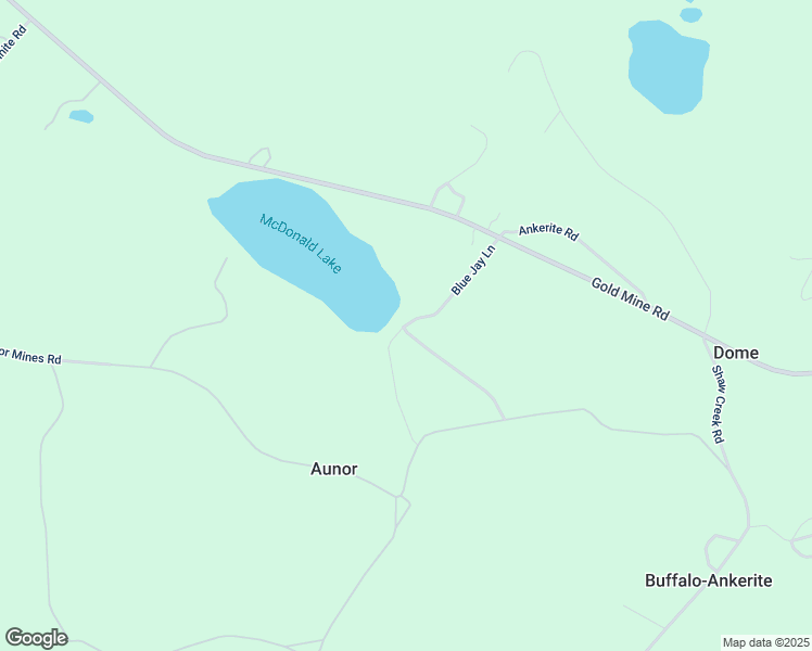 map of restaurants, bars, coffee shops, grocery stores, and more near 26 Blue Jay Lane in Timmins