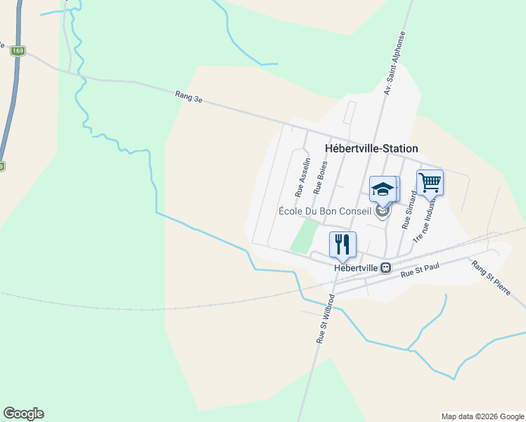 map of restaurants, bars, coffee shops, grocery stores, and more near 671 Rue Moreau in Hã©Bertville-Station