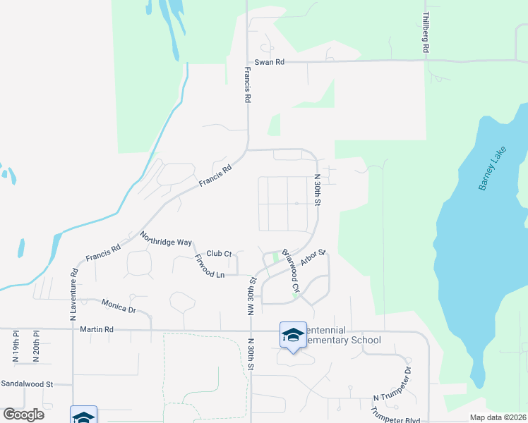 map of restaurants, bars, coffee shops, grocery stores, and more near 3045 Loch Ness Loop in Mount Vernon