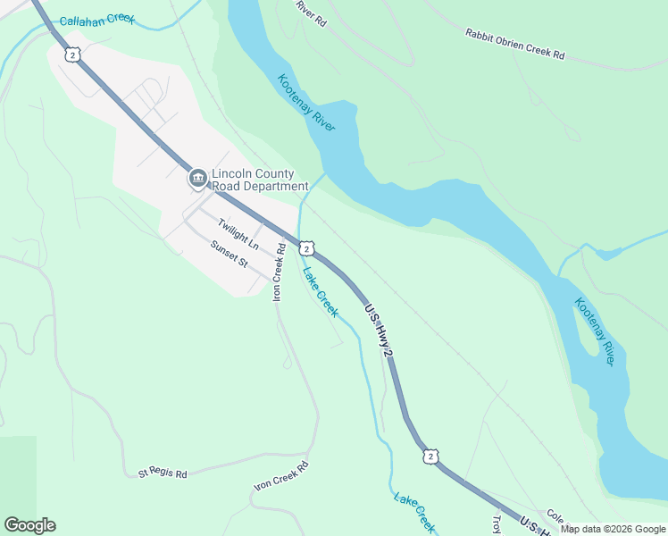 map of restaurants, bars, coffee shops, grocery stores, and more near 9949 U.S. 2 in Libby