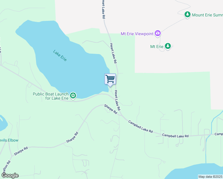 map of restaurants, bars, coffee shops, grocery stores, and more near 13378 Heart Lake Road in Anacortes