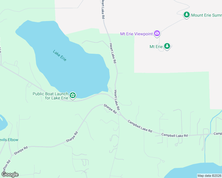 map of restaurants, bars, coffee shops, grocery stores, and more near 13378 Heart Lake Road in Anacortes