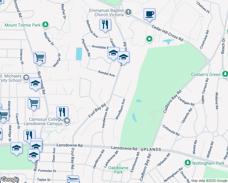 3362 Henderson Road, Oak Bay BC Walk Score