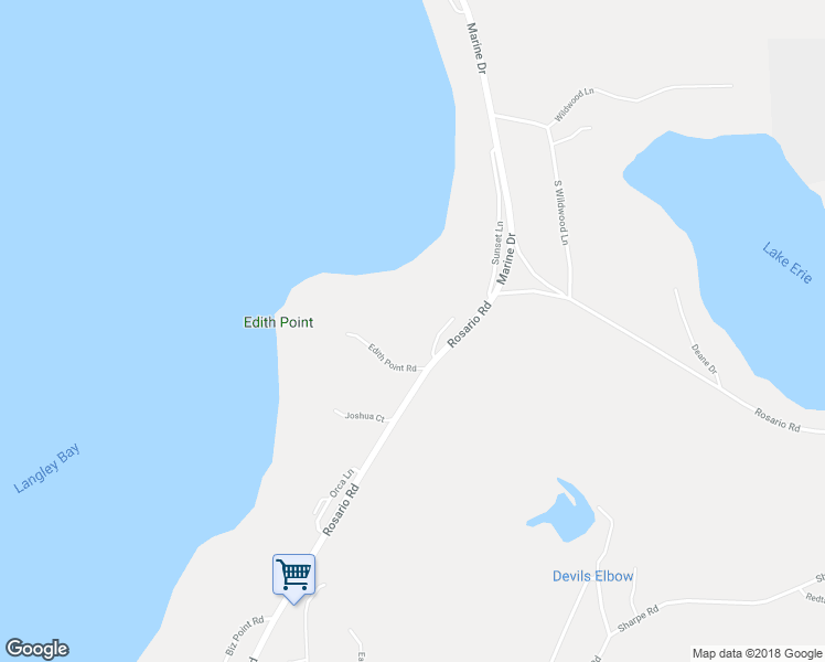 map of restaurants, bars, coffee shops, grocery stores, and more near 13280 Burrows View Lane in Anacortes