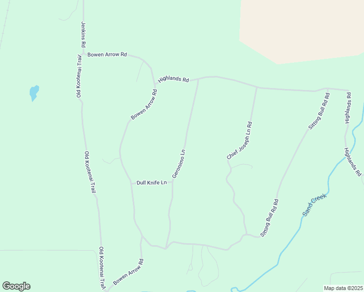 map of restaurants, bars, coffee shops, grocery stores, and more near 373 Geronimo Lane in Sandpoint