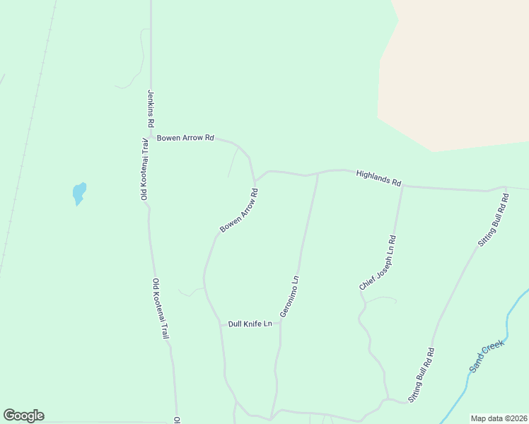 map of restaurants, bars, coffee shops, grocery stores, and more near 580 Geronimo Lane in Sandpoint