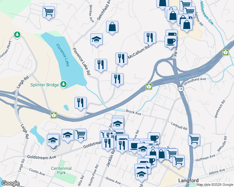 map of restaurants, bars, coffee shops, grocery stores, and more near in Victoria