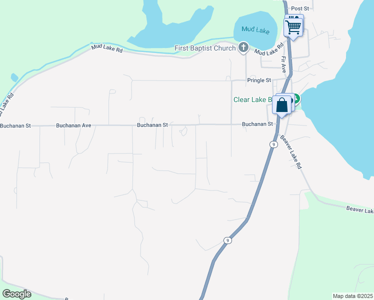 map of restaurants, bars, coffee shops, grocery stores, and more near 13069 Buchanan Lane in Mount Vernon