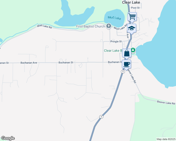 map of restaurants, bars, coffee shops, grocery stores, and more near 13069 Buchanan Lane in Mount Vernon