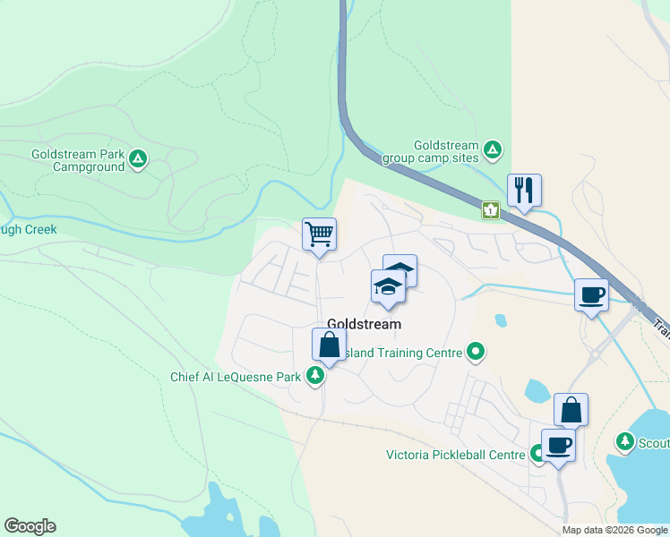 map of restaurants, bars, coffee shops, grocery stores, and more near 2905 Shaylee Place in Victoria