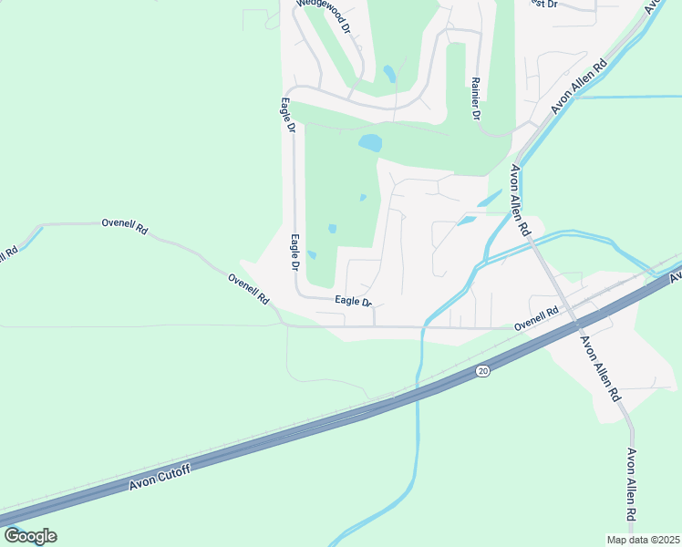 map of restaurants, bars, coffee shops, grocery stores, and more near 16415 Fairway Drive in Burlington