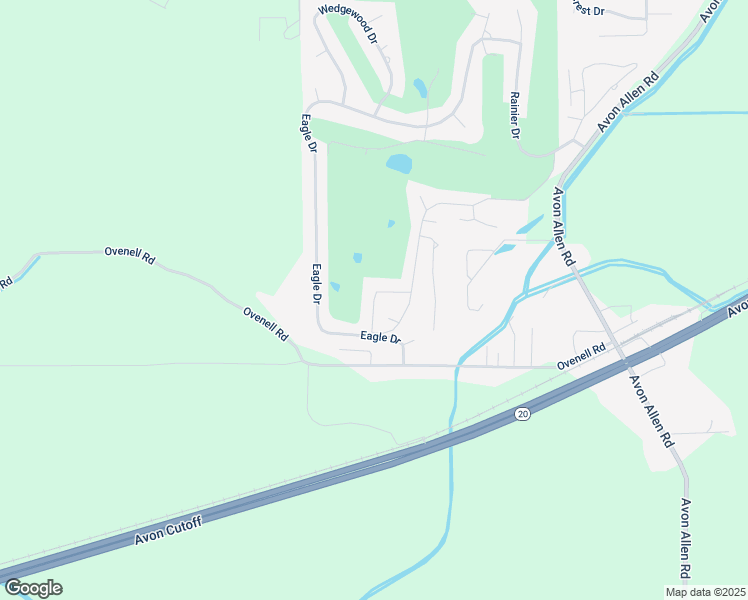 map of restaurants, bars, coffee shops, grocery stores, and more near 16456 Fairway Drive in Burlington