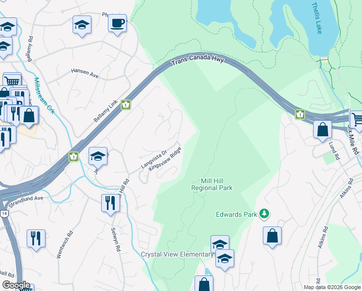 map of restaurants, bars, coffee shops, grocery stores, and more near in Victoria