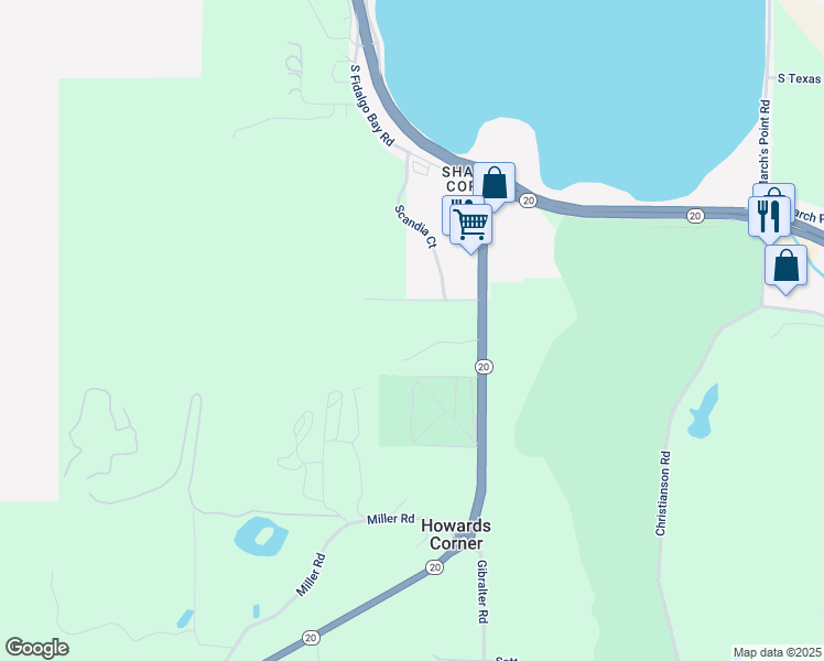 map of restaurants, bars, coffee shops, grocery stores, and more near 7442 Old Brook Lane in Anacortes