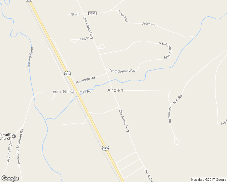 map of restaurants, bars, coffee shops, grocery stores, and more near 640 Hall Road in Colville