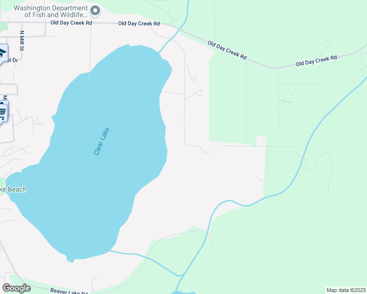 map of restaurants, bars, coffee shops, grocery stores, and more near 12817 East Lake Drive in Sedro-Woolley
