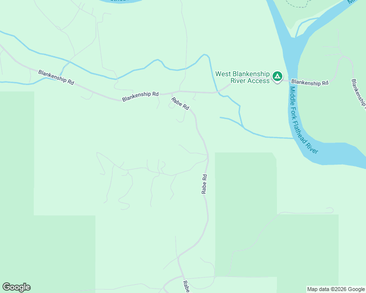 map of restaurants, bars, coffee shops, grocery stores, and more near 5111 Rabe Road in Columbia Falls