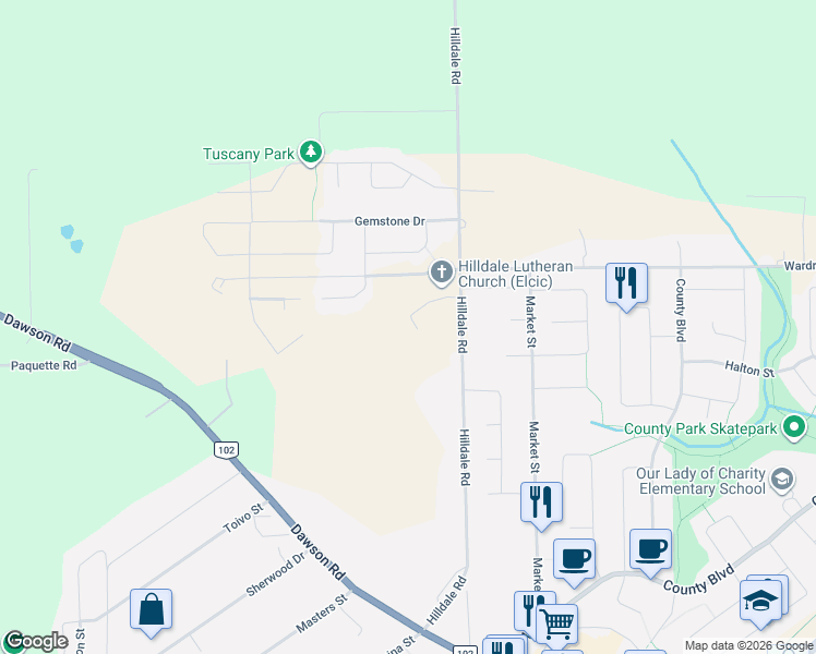 map of restaurants, bars, coffee shops, grocery stores, and more near 315 Hilldale Road in Thunder Bay